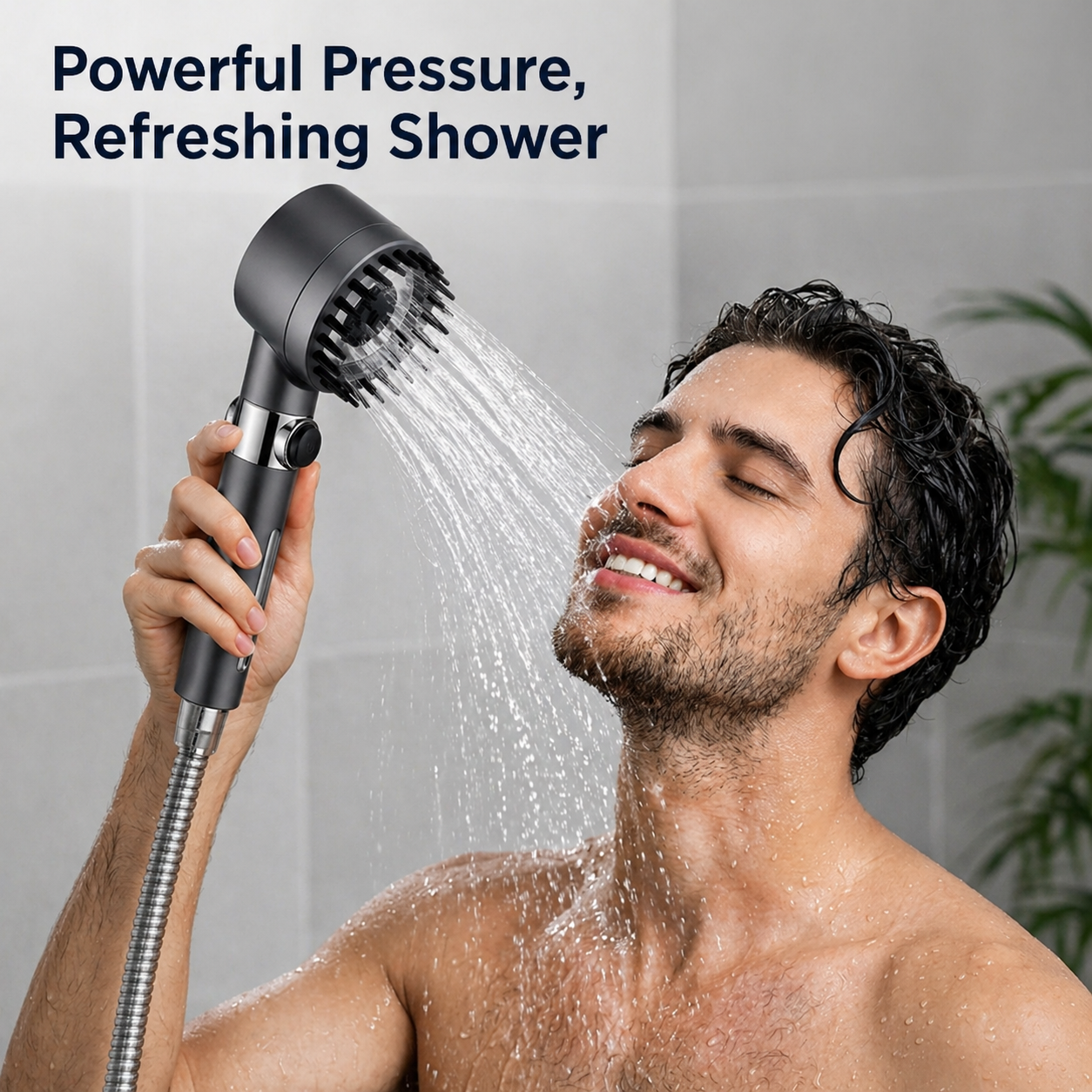 AquaForce™ High-Pressure Shower Head (3 Modes) | 50% OFF Today