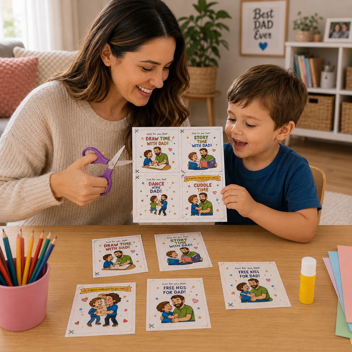 My Daddy & Me – Father’s Day Printable Gift Kit - 50% OFF Only Today