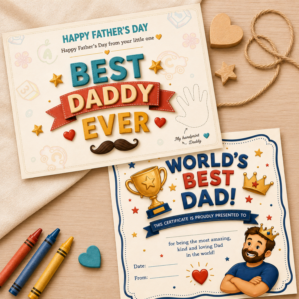 My Daddy & Me – Father’s Day Printable Gift Kit - 50% OFF Only Today