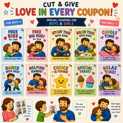 My Daddy & Me – Father’s Day Printable Gift Kit - 50% OFF Only Today