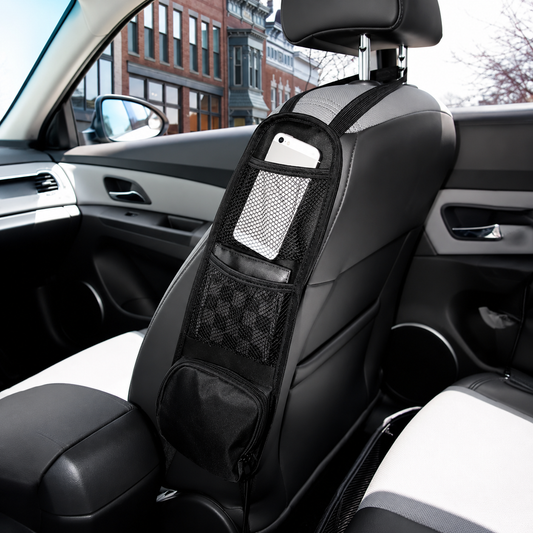 Car Seat Side Hanging Bag - Storage Organizer Mesh Pocket