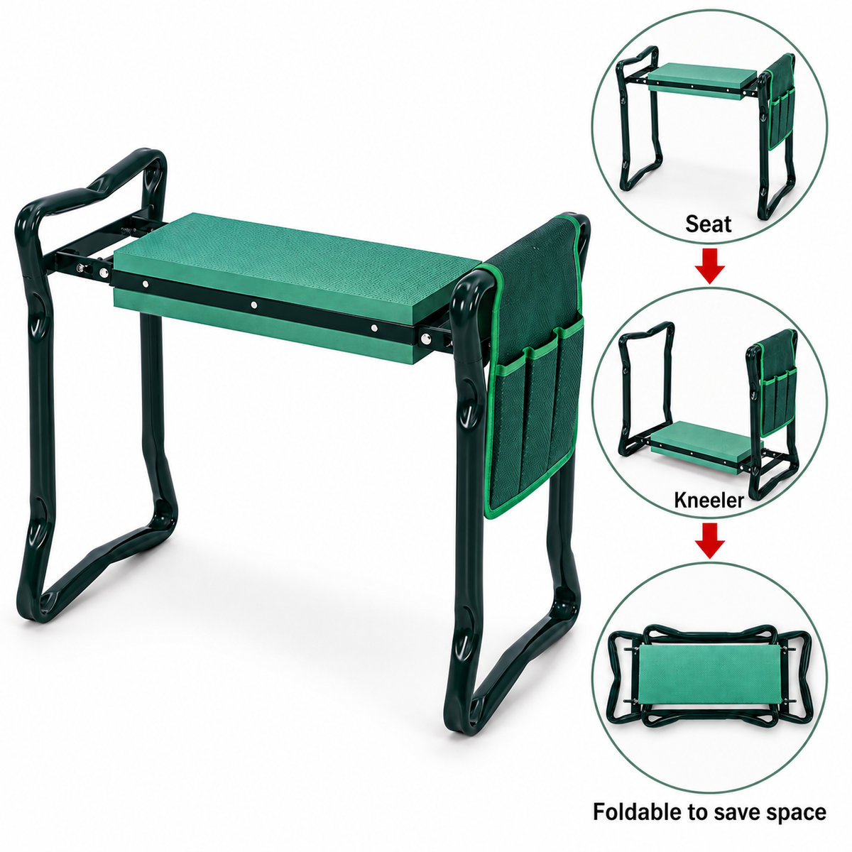 GardenComfort 2-in-1 Kneeler & Seat - 50% OFF Today Only