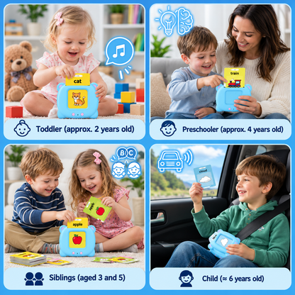 TinyTalk Flash Card Learning Toy + 2 Free Gifts- 50% OFF Only Today