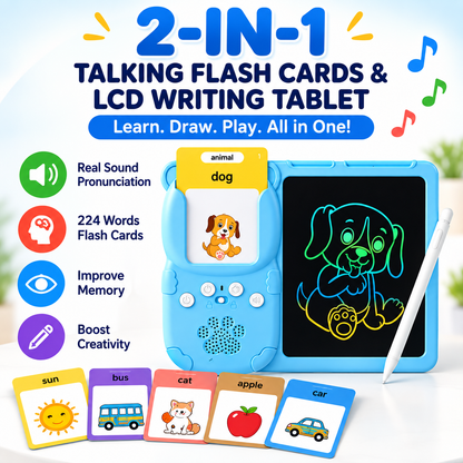 TinyTalk Pro Flash Card and Writing Pad  - 60% OFF Only Today