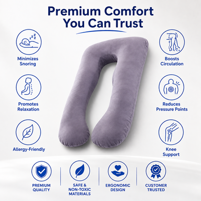 Pregnancy & Full Body Support Pillow - 50% OFF Today Only