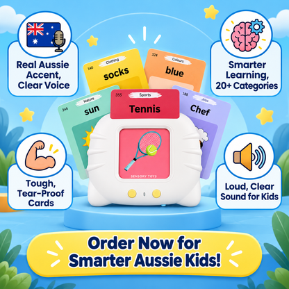 TinyTalk Flash Card Learning Toy + 2 Free Gifts- 50% OFF Only Today