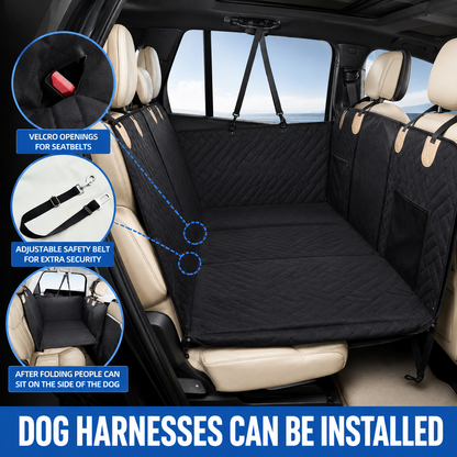 Dog Car Hammock – Hard Bottom Back Seat Extender Waterproof - 50% OFF Today Only