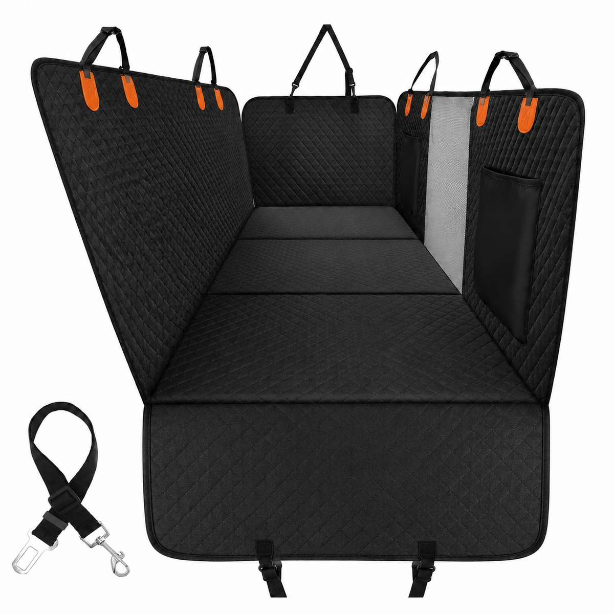 Dog Car Hammock – Hard Bottom Back Seat Extender Waterproof - 50% OFF Today Only