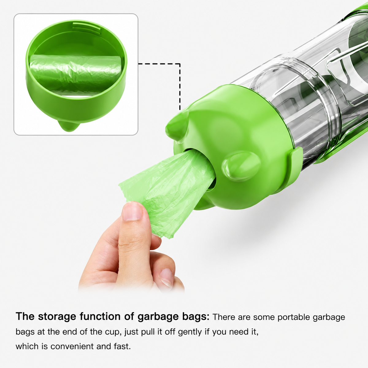 Dog Travel Bottle – 4-in-1 Water, Food & Waste Companion - 50% OFF Only Today